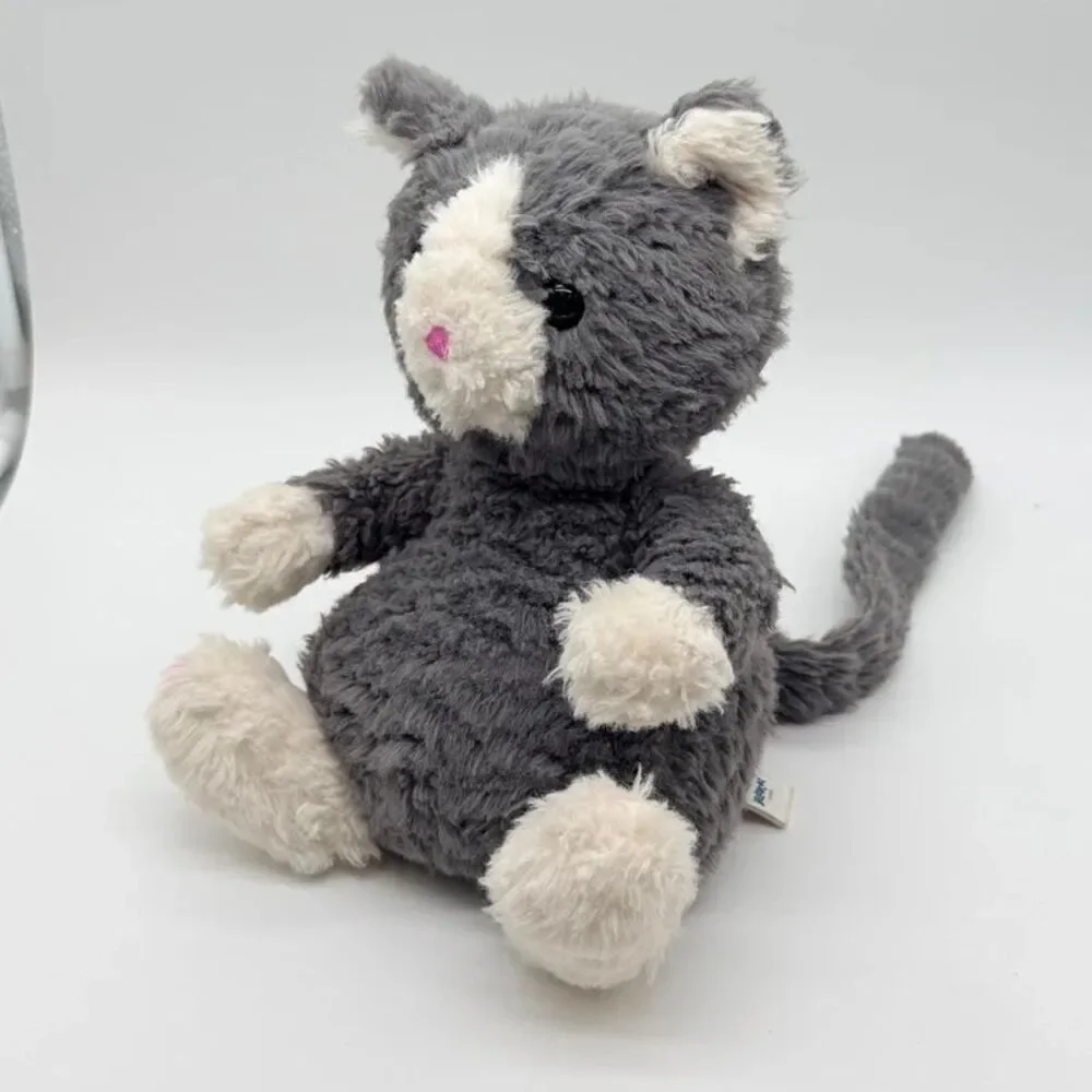 Jellycat Mitten Kitten Storm Gray & White Small Plush Stuffed Animal Toy Grey